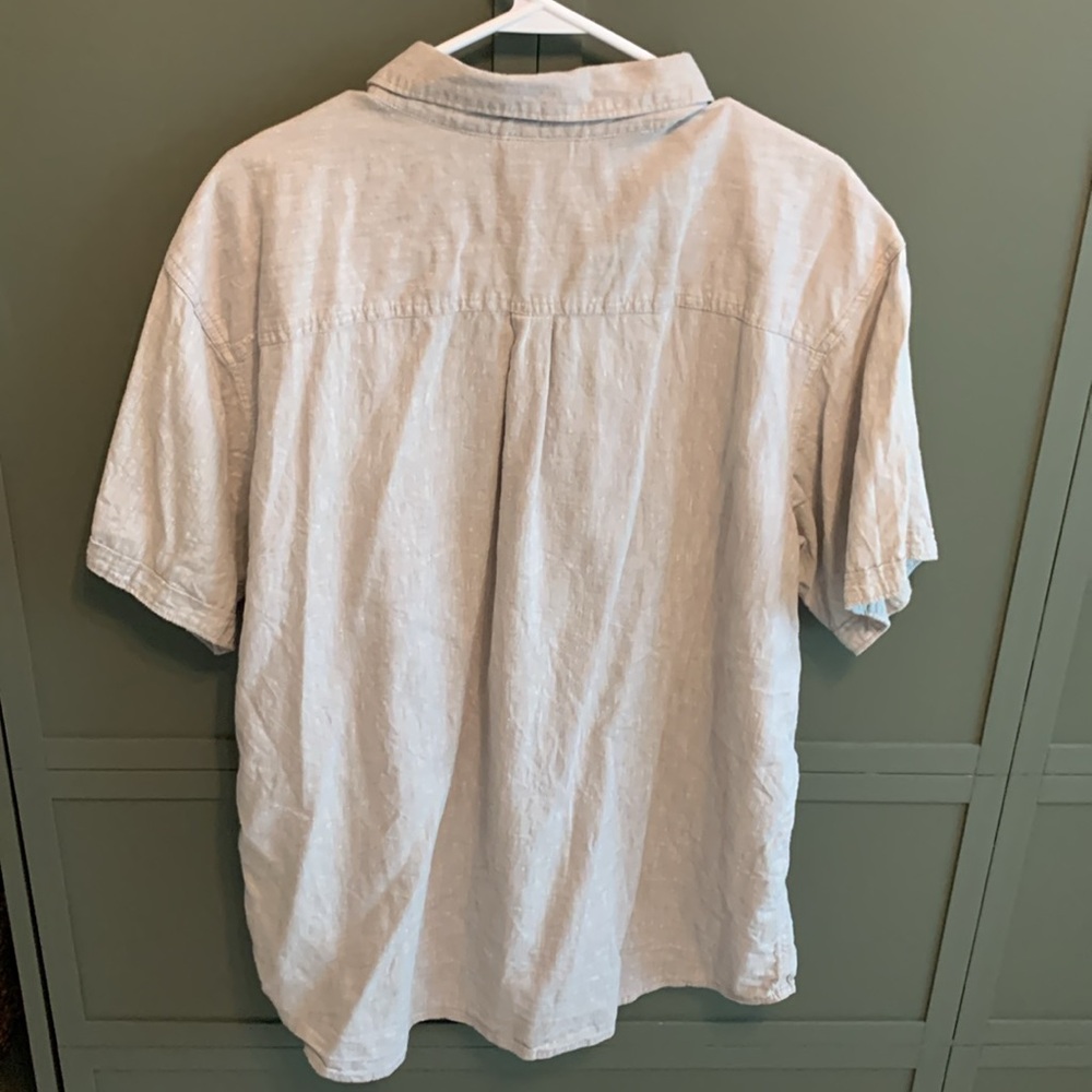 Men's Columbia Regular Fit Short Sleeve Button Down Hemp/Cotton Shirt XL - Picture 4 of 4